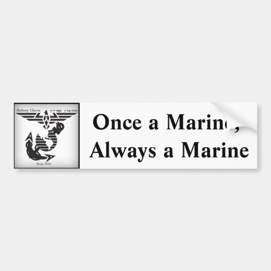 アンソニーChavez バンパーステッカー (正面)