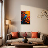 アンソロパジャロ鮮やか – 鳥とフローラ キャンバスプリント