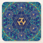 アンタカラナインセイクルジオメトリオーナメント スクエアペーパーコースター (正面)