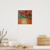 アンタリウム絵画アクリルプリント ポスター (キッチン)