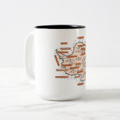 アンタリティカヴィンテージマップ ツートーンマグカップ (正面左)