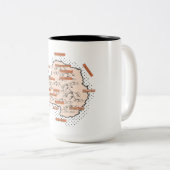 アンタリティカヴィンテージマップ ツートーンマグカップ (正面右)