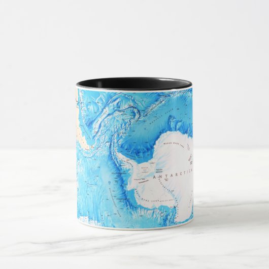 "アンタルクティス： 2022/heute – メレスボーデンレリーフ、 浮き彫りカルテ マグカップ (中央)