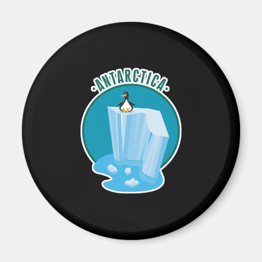 アンタルチカペンギンデザイン マグネット (正面)