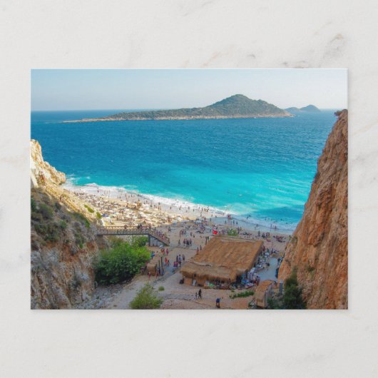 アンタルヤアイブロカプタスビーチ.トルコ シーズンポストカード (正面)