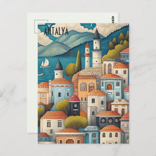 アンタルヤトゥルキエへの旅行 ポストカード (正面/裏面)
