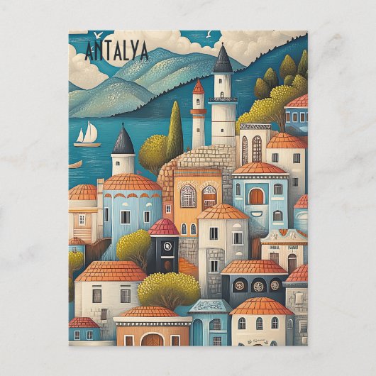 アンタルヤトゥルキエへの旅行 ポストカード (正面)