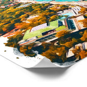 アンタルヤトルコウォーターイラストレーション ポスター (角)