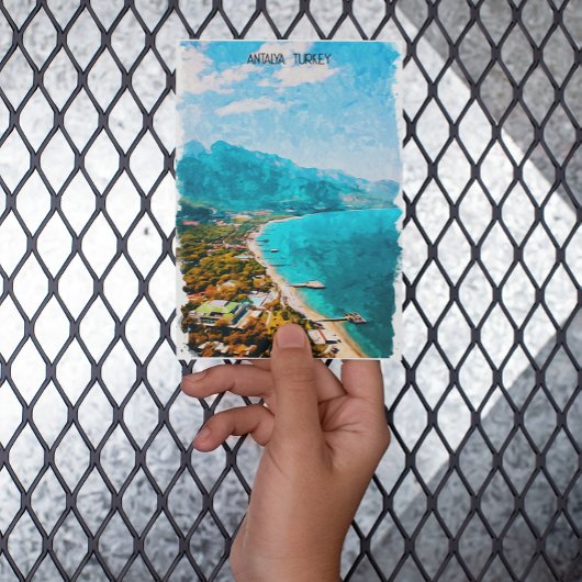 アンタルヤトルコウォーターイラストレーション ポストカード