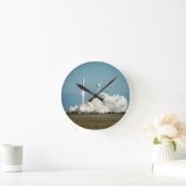 アンタレスロケット発射 ラウンド壁時計 (ホーム)