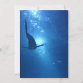 アンダスタイリッシューシーブルーリタイアメントパーティの招待状 招待状 (裏面)