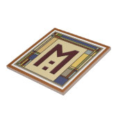 アンダフルアーツ&クラフツジオメトリックイニシャルM タイル (側面)