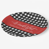 アンダフルライフバッファロープレイドクリスマスパーティー ペーパープレート (アングル)