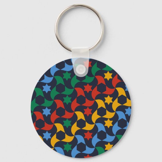 アンダルシアのタイル12 (Alhambra Palace, Granada) キーホルダー (正面)