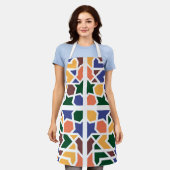 アンダルシアのタイル1 エプロン (着用した状態)