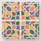 アンダルシアのタイル1 ストーンコースター (正面)