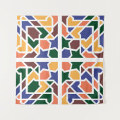 アンダルシアのタイル1 タペストリー (正面(横))