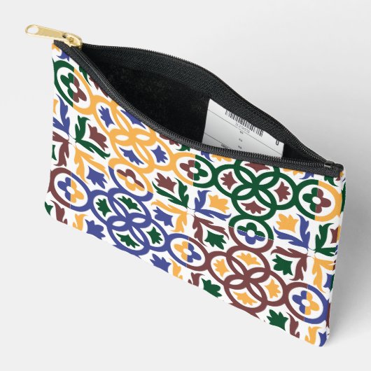 アンダルシアのタイル3 アクセサリーポーチ (見開き)