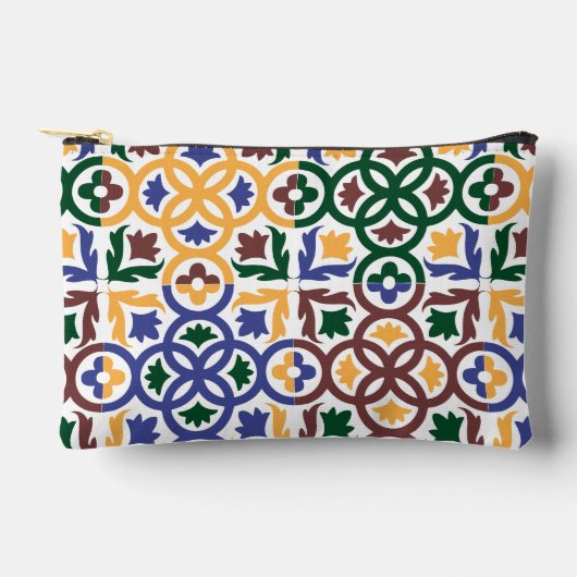 アンダルシアのタイル3 アクセサリーポーチ (正面)