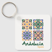 アンダルシアのタイル3 キーホルダー (正面)