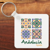 アンダルシアのタイル3 キーホルダー (正面)