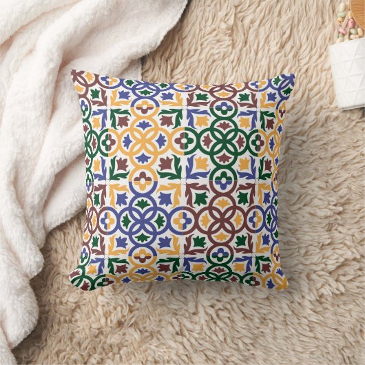 アンダルシアのタイル3 クッション (ブランケット)