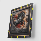 アンダルシアの火:芸術、時間、スタイル、パワー スクエア壁時計 (傾斜)