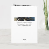 アンダルシアの雄馬と森林 - グリーティングカード (裏面)