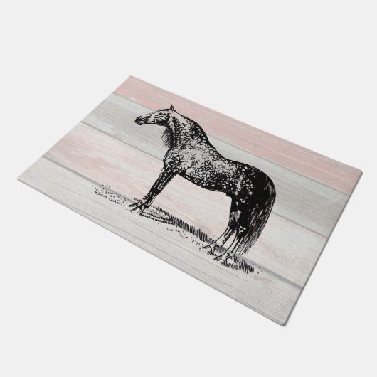 アンダルシアの馬のドアマット ドアマット (アングル)