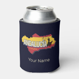 アンダルシアスペインレトロマップヴィンテージフラメンコホリデー 缶クーラー