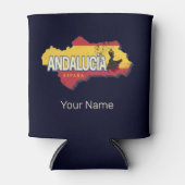 アンダルシアスペインレトロマップヴィンテージフラメンコホリデー 缶クーラー (正面)