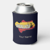 アンダルシアスペインレトロマップヴィンテージフラメンコホリデー 缶クーラー (缶裏面)