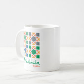 アンダルシアンタイル 4 コーヒーマグカップ (正面左)