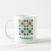 アンダルシアンタイル 4 コーヒーマグカップ (左)