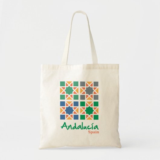 アンダルシアンタイル 4 トートバッグ (正面)