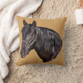 アンダルシアンホースアートプリント クッション