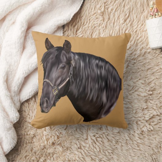 アンダルシアンホースアートプリント クッション (ブランケット)