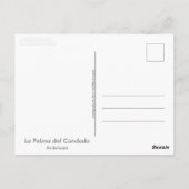 アンダルシア州,ラパルマデルコンダド(スペイン) ポストカード (裏面)