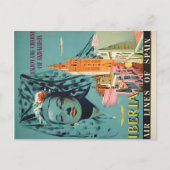 アンダルシア楽しむヴィンテージ旅行ポスターチャーム ポストカード (正面)