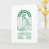 アンダルシア統一された州 カード (黄色い花)