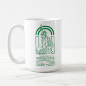 アンダルシア統一された州 コーヒーマグカップ (左)