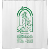 アンダルシア統一された州 シャワーカーテン (正面)