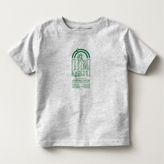 アンダルシア統一された州 トドラーTシャツ (正面)