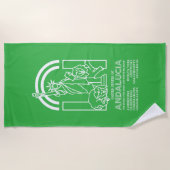 アンダルシア統一された州 ビーチタオル (正面)