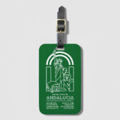 アンダルシア統一された州 ラゲッジタグ (正面縦)