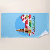 アンダルシア1 ビーチタオル (正面)