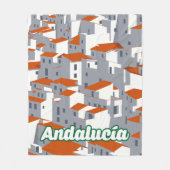 アンダルシア3 フリースブランケット (正面)