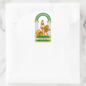 アンダルシア（スペイン）紋章 楕円形シール (バッグ)