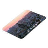 アンダルシア。マラガの夕日。 マグネット (左側)