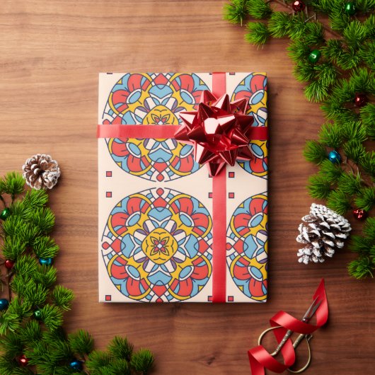 アンダルシア – モザイク弧カルクル ラッピングペーパー (クリスマスギフト)